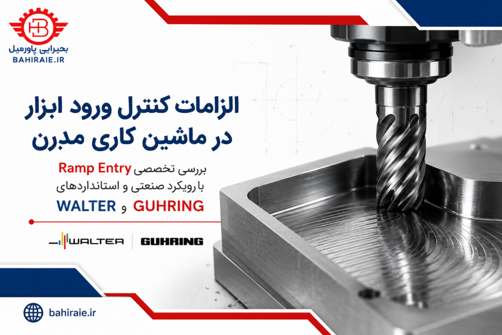 Ramp Entry در ماشین کاری CNC بر اساس استانداردهای Walter و Guhring