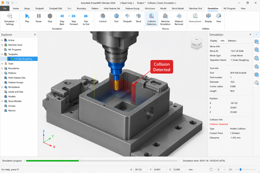 simulation collision check